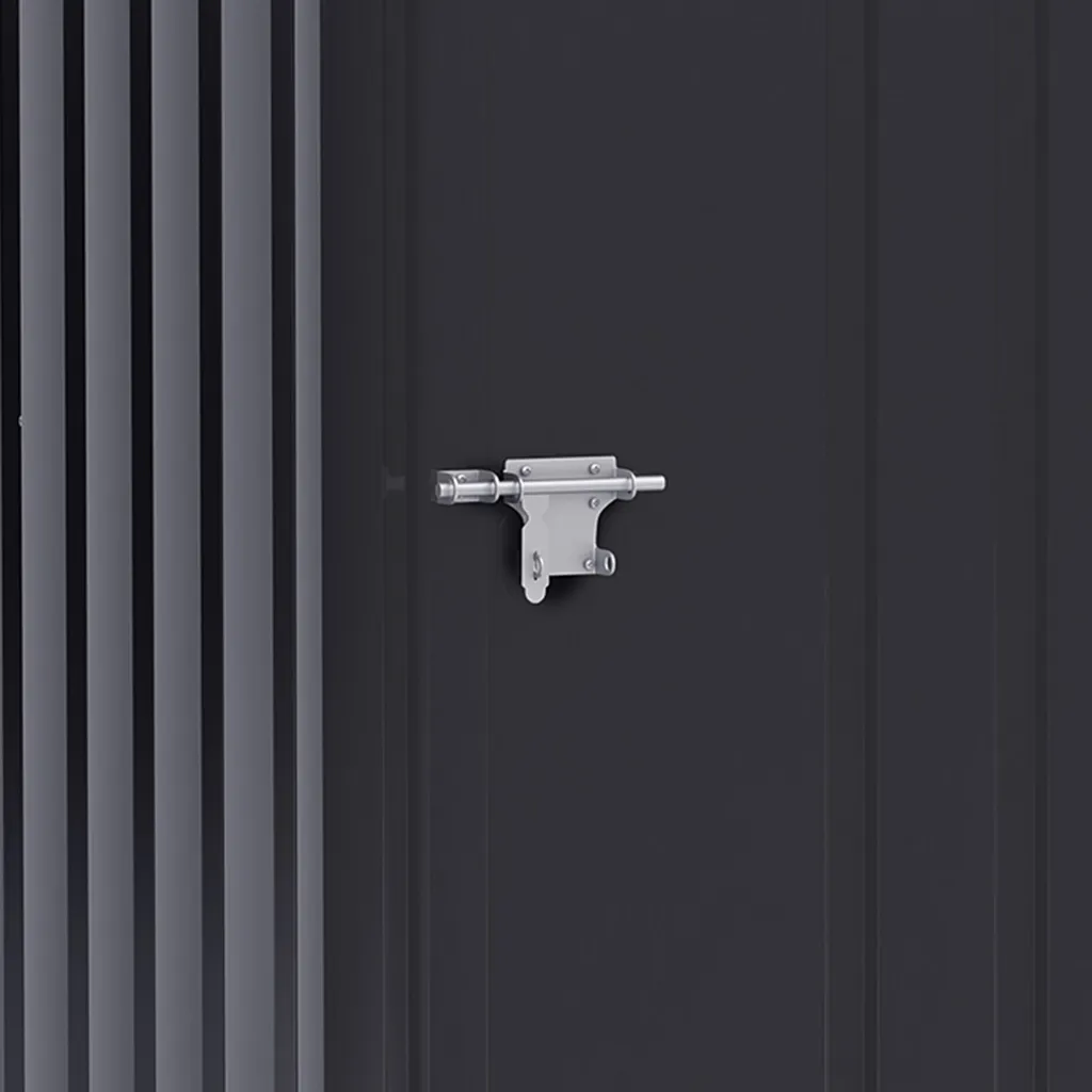 Outsunny Gerätehaus Gartenschuppen 1 X 1 M Metall Gartenhaus Geräteschuppen 0,92 M² Verzinkter Stahl Dunkelgrau 4 Outsunny Gerätehaus Gartenschuppen 1 X 1 M Metall Gartenhaus Geräteschuppen 0,92 M² Verzinkter Stahl Dunkelgrau – Bild 4