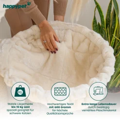 HAPPYPET Kratzbaum XXL Deckenhoch Mit Großer Höhle | 250-275 Cm | Extra Stabiler Deckenspanner | 18 Cm Sisalstämme | Liegemulden Bis 15 Kg | E E1 Holzplatten | Main Coon -Garten- & Gewächshäuser Geschäft 53eb277a01a6be9cebd33dff6b2f726b