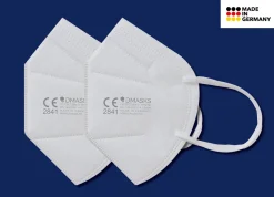 25 Hochwertige FFP2-Masken Atemschutzmasken Aus Deutschland DMASKS Protect 21 FFP2 NR (CE 2841) GERMANY