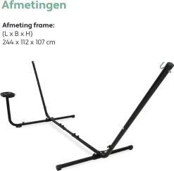 VITA5 Hängemattengestell Outdoor - Hängemattengestell Für Hängematten - Stabiles Stahl Hängematte Mit Gestell Klappbar - Tragbarer Ständer Für Hängematte (Mit Getränkehalter) -Garten- & Gewächshäuser Geschäft 541c7db780c1af3e4801ef321a6f9aba