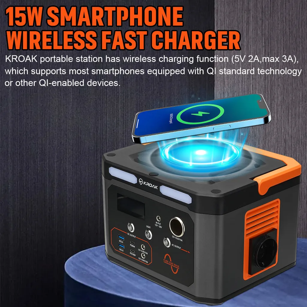 RXSY Tragbare Powerstation 319Wh/86400mAh, Power Station Solar Generator Mit QC 3.0 Anschlüsse Für Camping Emergency Backup, Passend Für 12-30V Solarpanel Stromeingang 2 RXSY Tragbare Powerstation 319Wh/86400mAh, Power Station Solar Generator Mit QC 3.0 Anschlüsse Für Camping Emergency Backup, Passend Für 12-30V Solarpanel Stromeingang – Bild 2