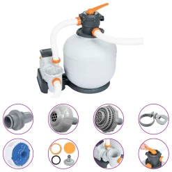Bestway Sandfilterpumpe Flowclear 8327 L/h -Garten- & Gewächshäuser Geschäft 544497d3691720a44cffdbf6d7add519