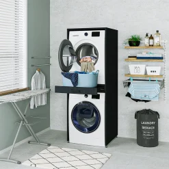 Roomartstore.de Roomart - Waschmaschinenschrank Für Trockner & Waschmaschine - Mit Ausziehbrett - Weiß - Schwarz Eiche: Weiß / + Ohne Klappschrank 38 Roomartstore.de Roomart - Waschmaschinenschrank Für Trockner & Waschmaschine - Mit Ausziehbrett - Weiß - Schwarz Eiche: Weiß / + Ohne Klappschrank -Garten- & Gewächshäuser Geschäft 547ec370008c77dd099a1a4aa2984a90