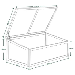 MCombo Frühbeet Gewächshaus Treibhaus Frühbeetkasten Aufsatz Pflanzenbeet Holz 0698 25 MCombo Frühbeet Gewächshaus Treibhaus Frühbeetkasten Aufsatz Pflanzenbeet Holz 0698 -Garten- & Gewächshäuser Geschäft 54963ee4b61809ffe9df7373eebabd95