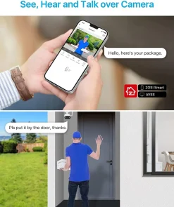 ZOSI 5MP WLAN Überwachungskamera Mit Basis Station, Personenerkennung, Sirene Und Spotlight Alarm, 2-Wege-Audio, Farb-Nachtsicht -Garten- & Gewächshäuser Geschäft 5497368c0aeee55ae11d7a199ef58363