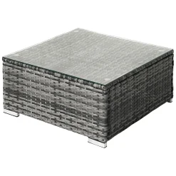 Merax Gartenlounge-Set Für 4-5 Personen, Gartenmöbel Set Polyrattan Sitzgruppe Balkonset Gartenlounge Mit Tisch Und Kissen Für Garten, Terasse Und Balkon, 181 X 181 X 66 Cm, Grau -Garten- & Gewächshäuser Geschäft 54aca2c3eaf188166e77d97bd7b02dc4