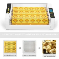 Topchances Inkubator Automatische Brutmaschine Vollautomatisch 24-Inkubator-Brutapparat Mit Automatischem Turner, Temperatur- Und Feuchtigkeitsregelung Für Huhn Enten Gänse Geflügel Taube Wachtel -Garten- & Gewächshäuser Geschäft 54b7ddebc95941fd6d62b549b6404b52