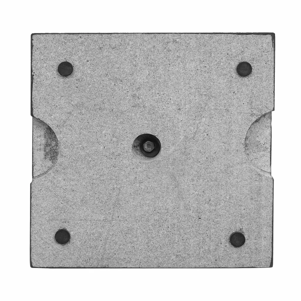 Mendler Sonnenschirmständer HWC-F92, Schirmständer Schirmhalter, Granit 24kg Eckig Schwarz 3 Mendler Sonnenschirmständer HWC-F92, Schirmständer Schirmhalter, Granit 24kg Eckig Schwarz – Bild 3