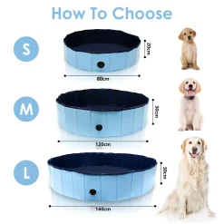 Wolketon 160 X 30cm Faltbarer Hundepool, Verschleissfest Schwimmbad Mit Haustier Badebuerste, Rutschfest Swimmingpool Fuer Grosse & Kleine Hunde Kinder -Garten- & Gewächshäuser Geschäft 54da2c693e98ff50959080474d10aebf