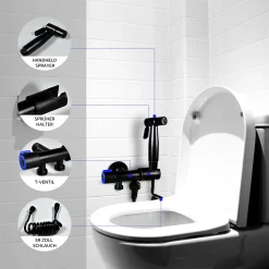 CMYBabee 7MAGIC Wasserhahn, Wandmontierter Toilettenhahn Hohe Druck Spray Gun Düse Wc Wasserhahn Badezimmer Hardwarestil, Badarmatur Toilette Bidet Handdusche -Garten- & Gewächshäuser Geschäft 54efd7b8fedc937fd3ae86e727835e49