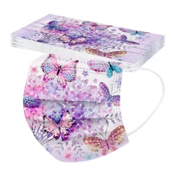 Redcoringe 50 Stk Bunte Einwegmasken Für Erwachsene Frauen Gesichtsmaske Einweg-3-lagige Mundmaske -Garten- & Gewächshäuser Geschäft 54f40af6e6ef6cbb2580f15b5c6b22ef