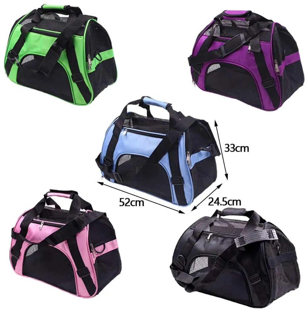 LITZEE Ragbare Haustier-Tragetasche, Faltbar, Für Katzen Und Kleine Hunde,52*24.5*33cm, Rose 2 LITZEE Ragbare Haustier-Tragetasche, Faltbar, Für Katzen Und Kleine Hunde,52*24.5*33cm, Rose – Bild 2