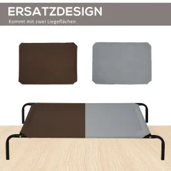 PawHut Hundebett Outdoor Hundeliege Katzenbett Mit Mesh Haustierbett Schlafplatz Metall Oxford-Gewebe Kaffee 130 X 80 X 20 Cm 15 PawHut Hundebett Outdoor Hundeliege Katzenbett Mit Mesh Haustierbett Schlafplatz Metall Oxford-Gewebe Kaffee 130 X 80 X 20 Cm -Garten- & Gewächshäuser Geschäft 558d0c857f33fc9309baa5ea796d06e5