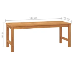 VidaXL Gartenbank 114 Cm Massivholz Teak -Garten- & Gewächshäuser Geschäft 5590cd3b8cf625ebb279c1c0c6204e77