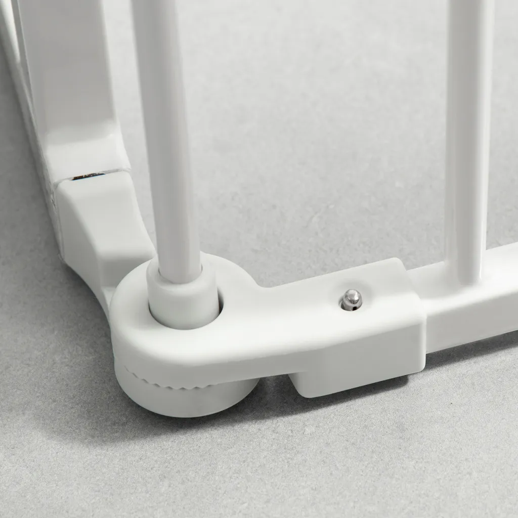 PawHut Welpenauslauf Freigehege Für Hund Schutzgitter Mit Tür Kaminschutzgitter Flexible Klappbar 8 Paneele Je 60 X 76 Cm Weiß 9 PawHut Welpenauslauf Freigehege Für Hund Schutzgitter Mit Tür Kaminschutzgitter Flexible Klappbar 8 Paneele Je 60 X 76 Cm Weiß – Bild 9