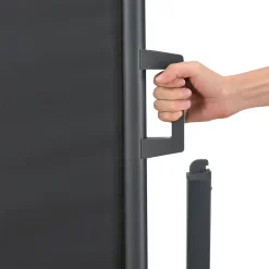 Juskys Seitenmarkise Dubai 500 X 200 Cm Ausziehbar Blickdicht, Sichtschutz Windschutz Für Balkon & Terrasse, Seitenrollo Wandhalterung - Anthrazit -Garten- & Gewächshäuser Geschäft 55c761bf037bcc715bebda81768f52e7