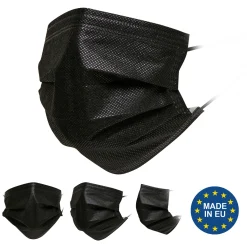 Virshields® Mund Und Nasenschutz - 200 STK, 3-lagig, Allgemeine Verwendung, Schwarz, EU - Masken Mundschutz, Einweg Gesichtsmaske, Einwegmasken, Schutzmasken, Einmalmasken, Maske -Garten- & Gewächshäuser Geschäft 563a3b8223894d61714886a632b88259