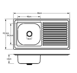 Keton Edelstahl Einbauspüle 86x43,5cm Küchenspüle Spüle Reversible + Küchenarmatur Delta 3 Keton Edelstahl Einbauspüle 86x43,5cm Küchenspüle Spüle Reversible + Küchenarmatur Delta -Garten- & Gewächshäuser Geschäft 5674440553ec331deb6859f6d0b4f219