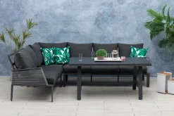 Mandalika Alu / Rope Dining Eck Lounge Set Elba Inkl. 2x Dining Sessel Neuheit Hohe Ausführung -Garten- & Gewächshäuser Geschäft 56815bde04bef785806dc7b37be8cae2