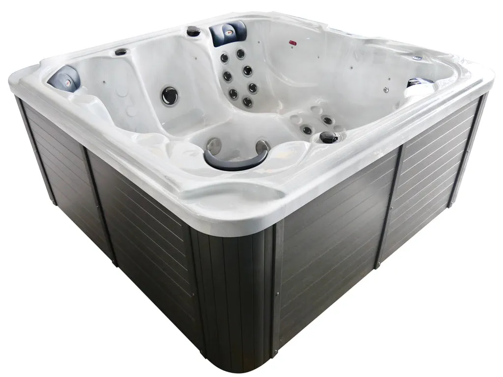 SANOTECHNIK Outdoorwhirlpool Oasis Maxi Weiß Inkl. Treppe Und Abdeckung - 210 X 210 X 92cm 3 SANOTECHNIK Outdoorwhirlpool Oasis Maxi Weiß Inkl. Treppe Und Abdeckung - 210 X 210 X 92cm – Bild 3