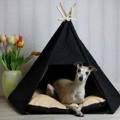 Pettimania Tipi/Zelt/Höhle Schwarz Für Hunde, UVP 29,99 EUR, NEU -Garten- & Gewächshäuser Geschäft 56fd1b2e427efd1d3908be302ff3c356