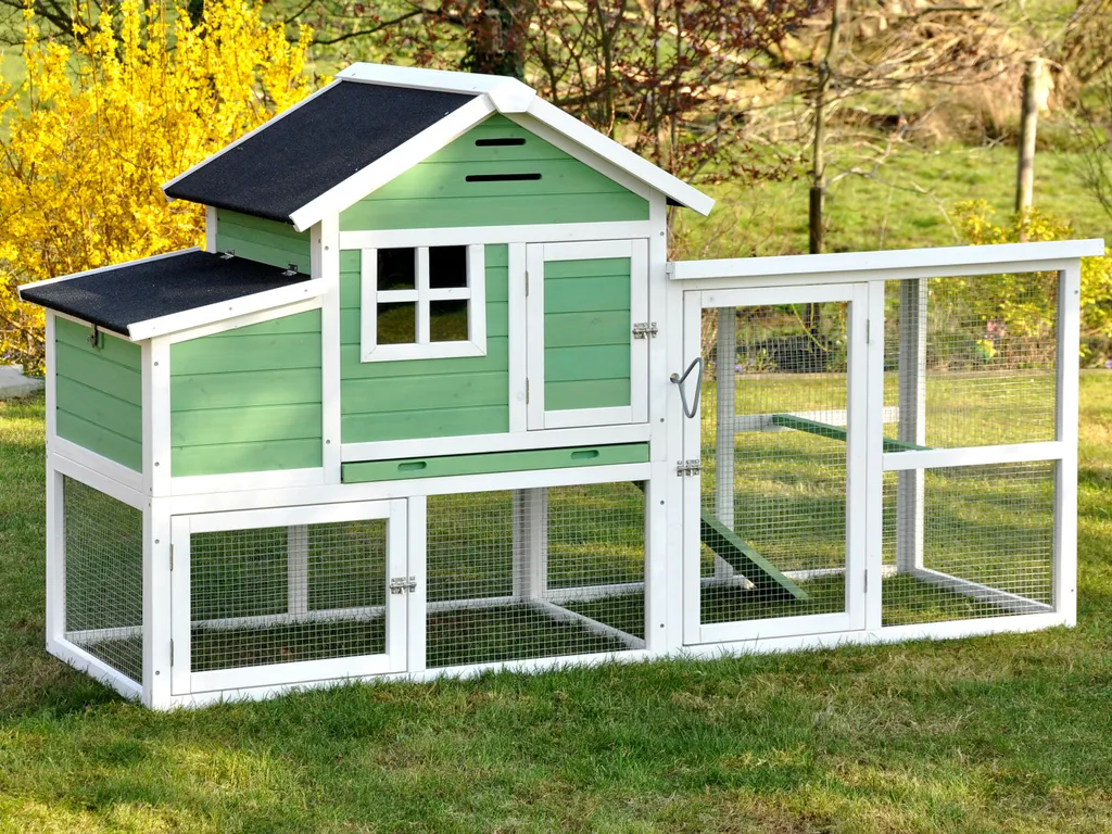 Nanook Hühnerstall Hühnerkäfig Mit Legebox - Grün - 188 X 63 X 115 Cm 1 Nanook Hühnerstall Hühnerkäfig Mit Legebox - Grün - 188 X 63 X 115 Cm