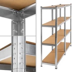 Tectake 2 Schwerlastregale Mit 4 Böden - Braun -Garten- & Gewächshäuser Geschäft 57407c43bed718ac6280a3d1e45a343d