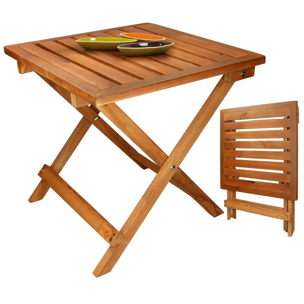 ECD Germany Gartentisch, 46x46x46 Cm, Braun, Aus Kiefernholz, Klappbar, Massiv, Für Ihren Balkon Terrasse Oder Garten, Holztisch Balkontisch Klapptisch Beistelltisch Campingtisch Tisch Gartenmöbel 1 ECD Germany Gartentisch, 46x46x46 Cm, Braun, Aus Kiefernholz, Klappbar, Massiv, Für Ihren Balkon Terrasse Oder Garten, Holztisch Balkontisch Klapptisch Beistelltisch Campingtisch Tisch Gartenmöbel