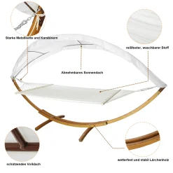 EINFEBEN Hängematte Wetterfestem Hängematten Stabhängematte Outdoor Holz Mit Gestell XXL Garten Hängemattengestell 2 Personen 410cm Gartenliege Liege 13 EINFEBEN Hängematte Wetterfestem Hängematten Stabhängematte Outdoor Holz Mit Gestell XXL Garten Hängemattengestell 2 Personen 410cm Gartenliege Liege -Garten- & Gewächshäuser Geschäft 576e66b63d903a6f37bf6eaae98dd4f2