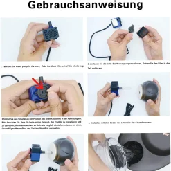 Jormftte Trinkbrunnen Für Haustiere, 1,5 L Keramik-Trinkbrunnen Für Hunde Und Katzen, Trinkwasserspender Mit Aktivkohlefilter, Flüsterleise Pumpe 11 Jormftte Trinkbrunnen Für Haustiere, 1,5 L Keramik-Trinkbrunnen Für Hunde Und Katzen, Trinkwasserspender Mit Aktivkohlefilter, Flüsterleise Pumpe -Garten- & Gewächshäuser Geschäft 577cb7cb3a1fb7414b62a8216388ec0e