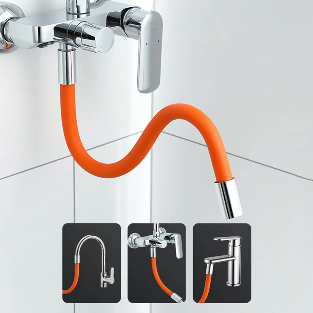 Jinaishop 30CM Wasserhahn Verlängerungsrohre Universal-Verlängerungsrohr Spritzwassergeschützte Wasserhahn-Verlängerung Für Waschbecken Küchenarmaturen 2 Jinaishop 30CM Wasserhahn Verlängerungsrohre Universal-Verlängerungsrohr Spritzwassergeschützte Wasserhahn-Verlängerung Für Waschbecken Küchenarmaturen – Bild 2