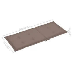 VidaXL Gartenstuhlauflagen 6 Stk. Taupe 120x50x3 Cm -Garten- & Gewächshäuser Geschäft 579680696729ab061d648e8086f7326f