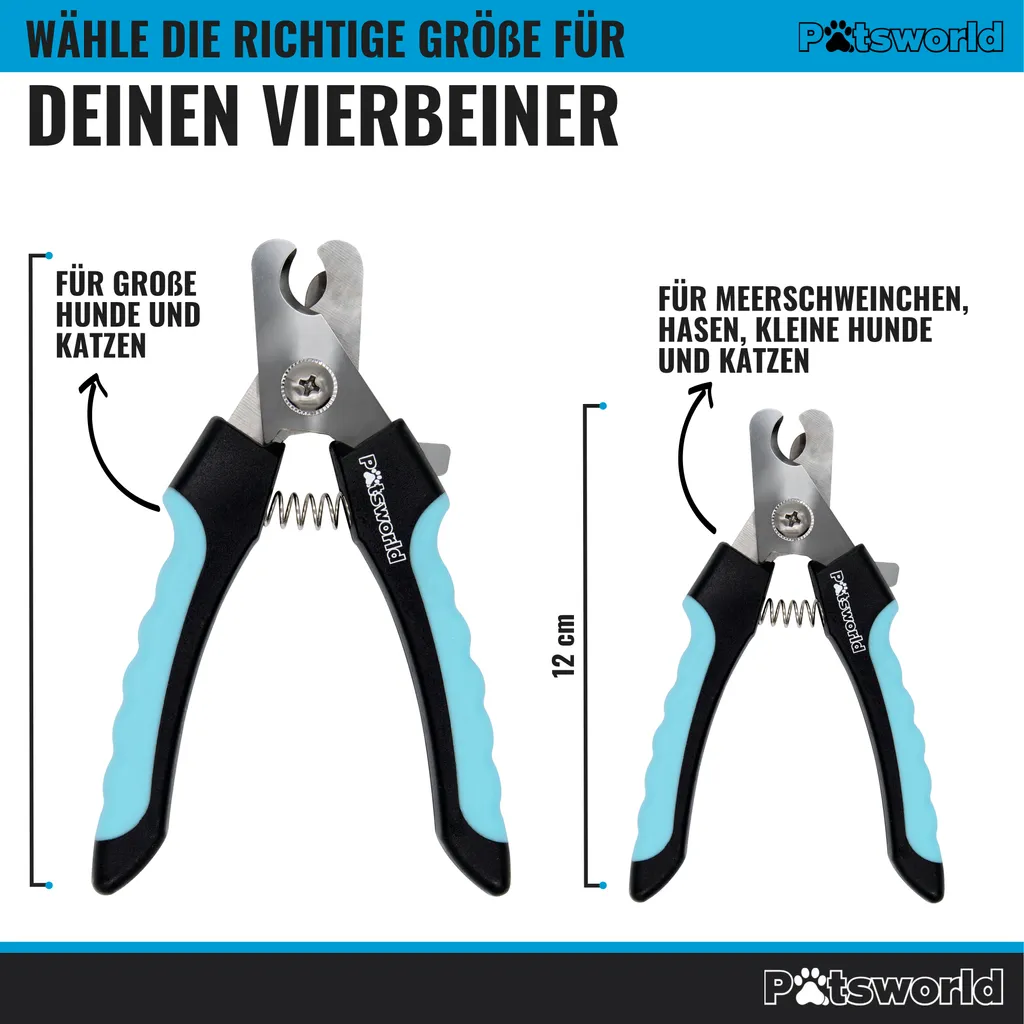 Pätsworld Profi Krallenschere Für Hunde & Katzen | Tiersalon Qualität | Krallenpflege | Für Zuhause - Klauen Pflege Sicher & Einfach Daheim Durch Einen Abstandshalter | Inkl. Nagelpfeile (S - Für Kleine Nager, Katzen, Hunde) 2 Pätsworld Profi Krallenschere Für Hunde & Katzen | Tiersalon Qualität | Krallenpflege | Für Zuhause - Klauen Pflege Sicher & Einfach Daheim Durch Einen Abstandshalter | Inkl. Nagelpfeile (S - Für Kleine Nager, Katzen, Hunde) – Bild 2