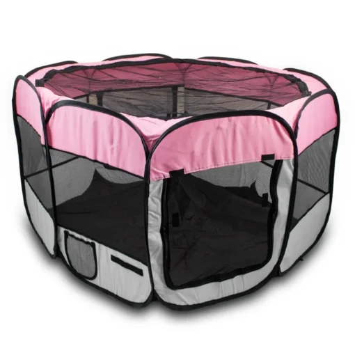 Bituxx Welpenlaufstall Farbe Pink, MS-16125 -Garten- & Gewächshäuser Geschäft 57ed43a8b1e2a1a5e0bc9d08c0908b11