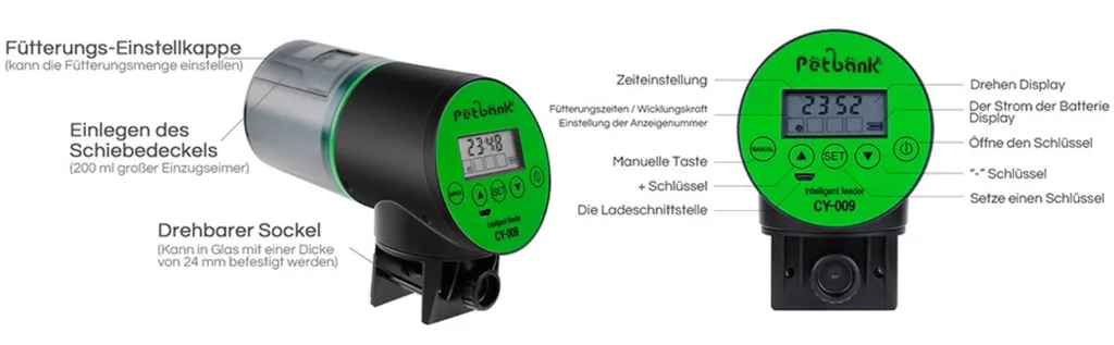 Petbank Fisch Futterautomaten Für Aquarium Und Fischtank 7 Petbank Fisch Futterautomaten Für Aquarium Und Fischtank – Bild 7