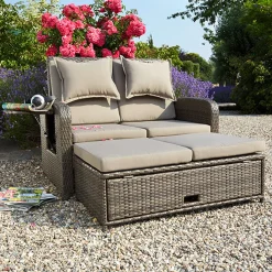 Greemotion Gartenbank 3-in-1 Bahia Rondo, Ca. 121 X 99 X 86 Cm Braun Kunststoff 26 Greemotion Gartenbank 3-in-1 Bahia Rondo, Ca. 121 X 99 X 86 Cm Braun Kunststoff -Garten- & Gewächshäuser Geschäft 580c904ac50ac601fd3571454fcee221