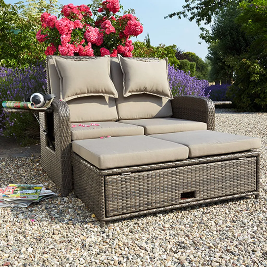 Greemotion Gartenbank 3-in-1 Bahia Rondo, Ca. 121 X 99 X 86 Cm Braun Kunststoff 11 Greemotion Gartenbank 3-in-1 Bahia Rondo, Ca. 121 X 99 X 86 Cm Braun Kunststoff – Bild 11