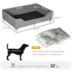 PawHut Haustiersofa Katzensofa Hundematte Hundecouch Hundebett Mit Kissen Indoor Modernes Sofa Für Kleine Hunde Weich Gepolstert Waschbarer Bezug Kiefernholz Grau 81 X 56 X 23,5 Cm 11 PawHut Haustiersofa Katzensofa Hundematte Hundecouch Hundebett Mit Kissen Indoor Modernes Sofa Für Kleine Hunde Weich Gepolstert Waschbarer Bezug Kiefernholz Grau 81 X 56 X 23,5 Cm -Garten- & Gewächshäuser Geschäft 58288faddfe5e1012659f8db5eb3d4e2