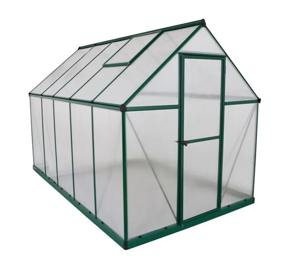 PALRAM-Mythos 6x10 Gewächshaus-grün/transparent-7172 1 PALRAM-Mythos 6x10 Gewächshaus-grün/transparent-7172