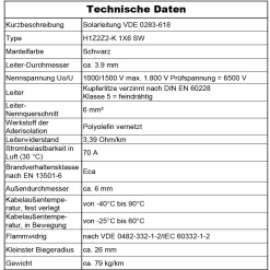 MAS-Premium 50m Solarleitung Solarkabel H1Z2Z2-K 6 Mm² Schwarz Photovoltaik Halogenfrei 6 MAS-Premium 50m Solarleitung Solarkabel H1Z2Z2-K 6 Mm² Schwarz Photovoltaik Halogenfrei -Garten- & Gewächshäuser Geschäft 58ac7e5bf3baf5d040b838467a8e0c39 1