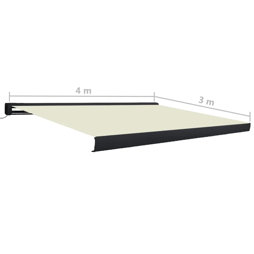 VidaXL Motorisierte Kassetten-Markise 400x300 Cm Creme 7 VidaXL Motorisierte Kassetten-Markise 400x300 Cm Creme – Bild 7