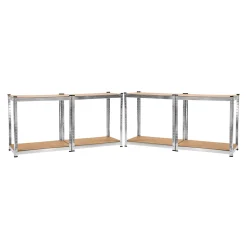 Tectake 2 Schwerlastregale Mit 4 Böden - Braun -Garten- & Gewächshäuser Geschäft 590507607257372f33da209bbf111b3e