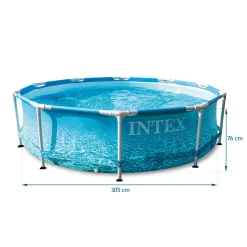 INTEX Beachside Pool-Set Mit Metallrahmen (Filterpumpe) 4.485 L -Garten- & Gewächshäuser Geschäft 5956ed73367db360b9653b483e41a93e