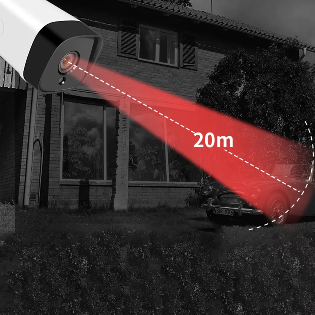 Kabellose WLAN Überwachungskamera IP Kamera Aussen Outdoor 1080P Full HD 2.4GHz WiFi IP66 Wasserdicht Bewegungserkennung Kartenslot 355°/90° Retoo 9 Kabellose WLAN Überwachungskamera IP Kamera Aussen Outdoor 1080P Full HD 2.4GHz WiFi IP66 Wasserdicht Bewegungserkennung Kartenslot 355°/90° Retoo – Bild 9