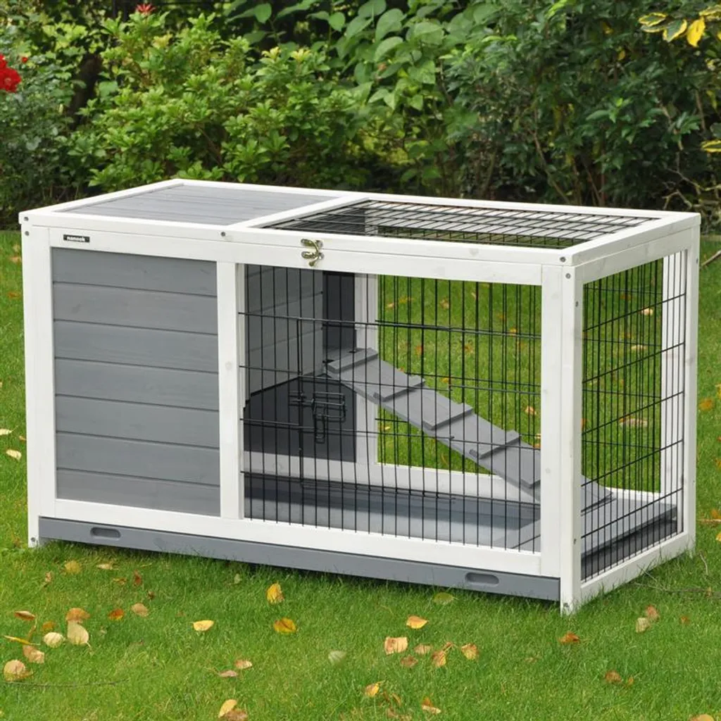 Nanook Meerschweinchenstall Easy Grau Weiß 6 Nanook Meerschweinchenstall Easy Grau Weiß – Bild 6