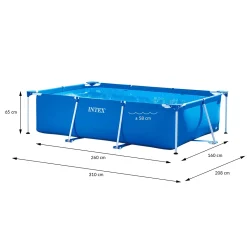 Intex Family Rahmenpool 28271NP Blau 260 X 160 X 65 Cm -Garten- & Gewächshäuser Geschäft 598a977c8e4bed7a47d3c02d560a1747 1