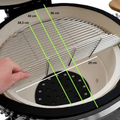 BBQ-Toro Kamado Grill Holzkohlegrill Ø 46 Cm "KURO" Mit Bambusablage, Thermometer, Rot 9 BBQ-Toro Kamado Grill Holzkohlegrill Ø 46 Cm "KURO" Mit Bambusablage, Thermometer, Rot -Garten- & Gewächshäuser Geschäft 5a16e96983b1be9961f428e51ca309fa