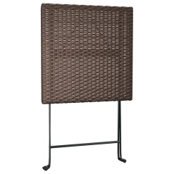 VidaXL Bistrotisch Klappbar Braun 55x54x71 Cm Poly Rattan -Garten- & Gewächshäuser Geschäft 5a3455bde982175c42d908187ea2ba12
