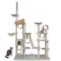 Bituxx XXL Katzenspielplatz Beige MS-17034