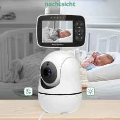 Bioby Babyphone Mit Kamera Mit 3,5-Zoll-LCD Digital Bildschirm Und Nachtsichtkamera, HD 720P-Video, Zwei-Wege-Audio, 360 ° Weitwinkel -Garten- & Gewächshäuser Geschäft 5a5c7b2da159a6214f6ecbc1c4f3ec03